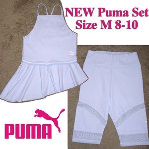 NWT 2pc PUMA set size M 8-10 top & shorts